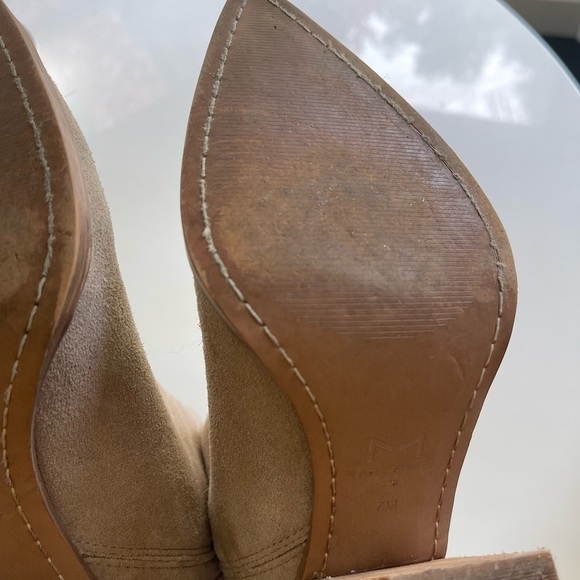 Marc Fisher Oshay Pointed Toe Bootie Taupe - 7 - Picture 7 of 8